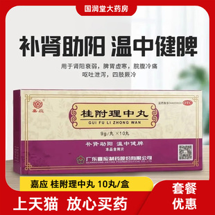 嘉应桂附理中丸中成药大蜜丸温中健脾肾阳虚调理男女官方正品