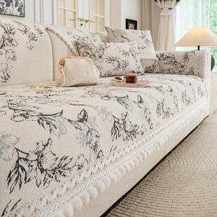 沙发垫法式轻奢雪尼尔防滑坐垫四季通用高级感套罩2025新款盖布巾