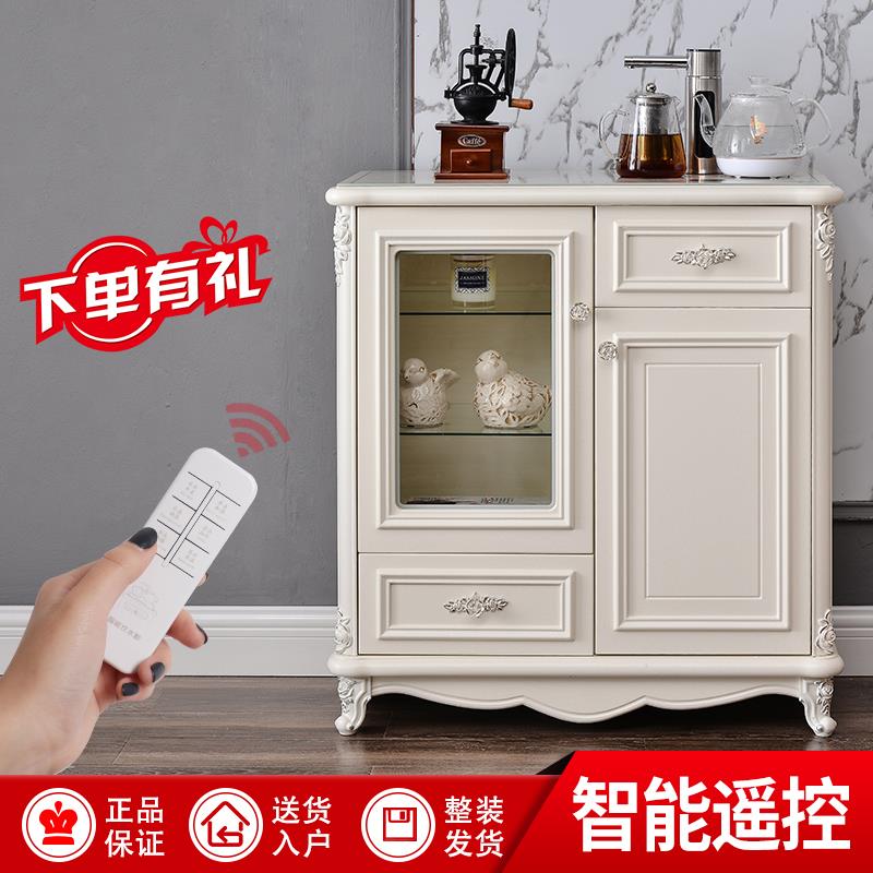 笛浪实木茶吧机家用全自动上水欧式高档饮水机下置水桶酒柜餐柜
