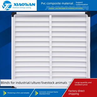 畜禽养殖猪场Pvc盲排风机进出口风挡玻璃纤维负压风机配件定制