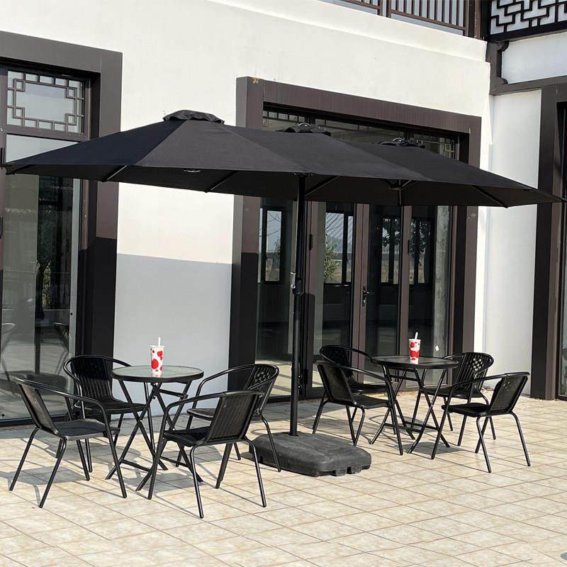 户外奶茶外摆大遮阳伞防水店户外太阳伞大型商用伞长方形咖啡厅伞,住宅家具,双头伞,淘宝优惠券,粉丝福利购,淘宝优惠卷