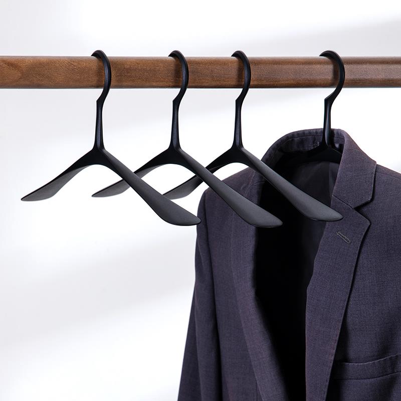 铝合金衣架防滑无痕实心加粗加厚挂衣纯金属轻奢高档家用衣服撑子