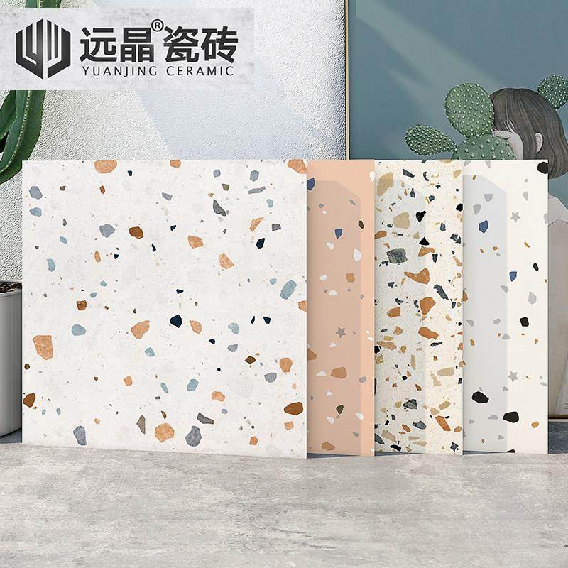 远晶 600x600哑光水磨石地砖莫兰迪母婴服装店奶茶店瓷砖厨卫墙砖,家装主材,水磨石砖,淘宝优惠券,粉丝福利购,淘宝优惠卷