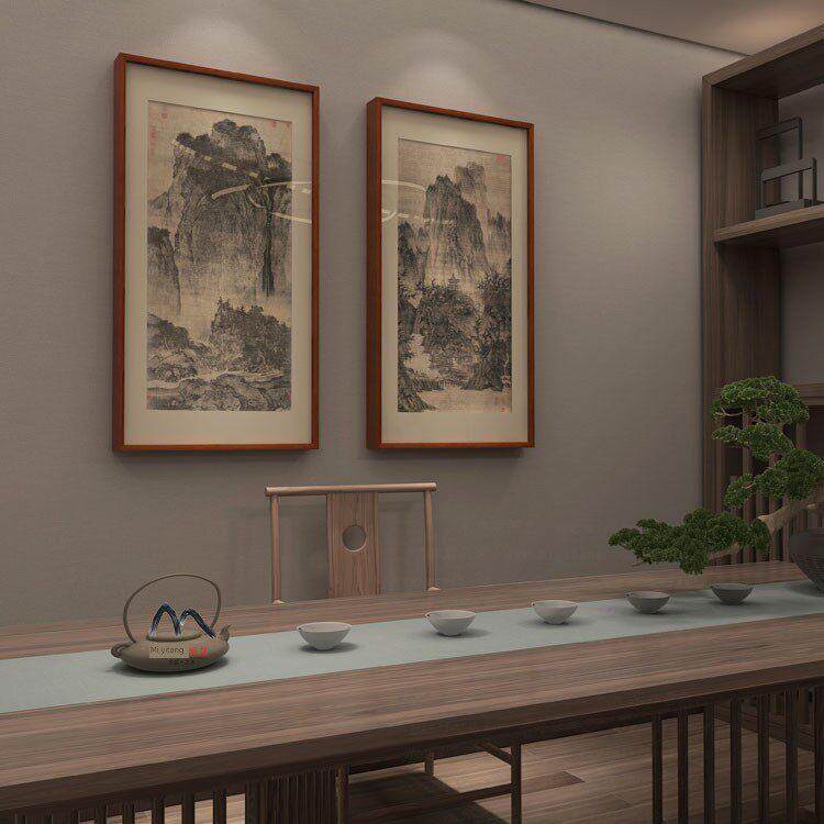 米一堂X西山旅游图新水墨山水中国画客厅书房茶室餐厅入口挂画
