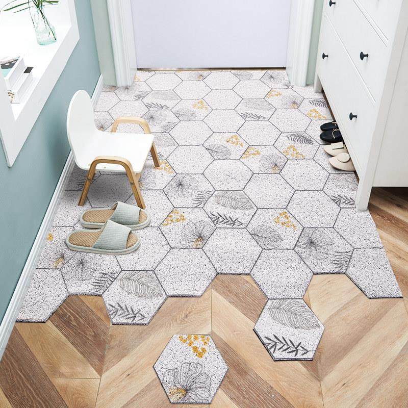 地垫门垫进门家用防滑六角可裁剪定制脚垫入户门门口丝圈除尘地毯,居家布艺,家用脚垫,淘宝优惠券,粉丝福利购,淘宝优惠卷