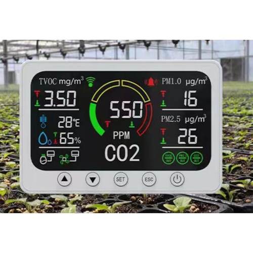 甲醛检测仪AQI空气质量指数PM2.5PM10监测CO一二氧化碳6合1检测仪