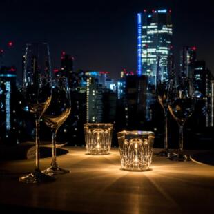 水晶小夜灯钻石灯酒吧氛围灯卧室睡眠小夜灯户外创意台灯