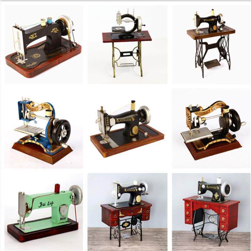 覆古缝纫机打字机模型样板房展示道具老式怀旧橱窗装饰服装店装饰
