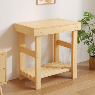 实木鱼缸架子置物架打印机架子鱼缸底座花架子原木简约现代鱼缸架