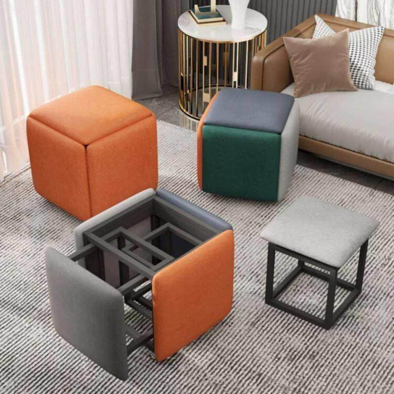 网红魔方组合凳子家用可叠放小矮凳时尚餐桌沙发凳多功能简易板凳,住宅家具,矮凳,淘宝优惠券,粉丝福利购,淘宝优惠卷