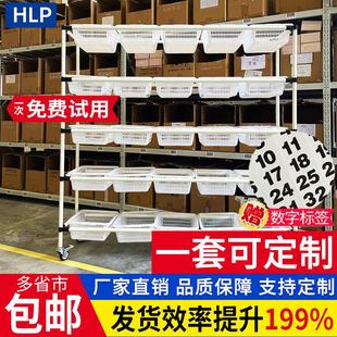 电商仓库拣货车分拣车配货车精益管周转车快递拉货定制捡货手推车