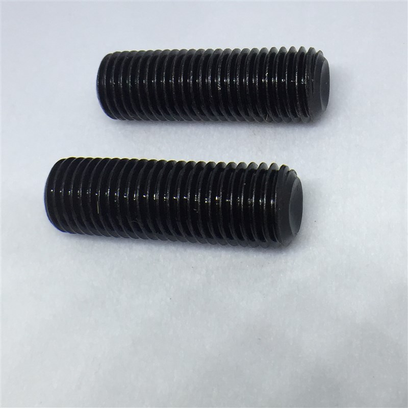 M14X10-M16X10-100碳钢发黑内六J角平端紧定螺钉无头机米螺丝顶丝