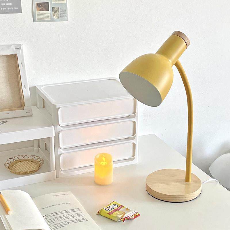 台灯护眼学习专用简约轻奢中古卧室书房书桌阅读灯复古装饰床头灯