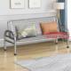 不锈钢折叠沙发床不锈钢沙发加厚农村家用客厅折叠两用沙发床长椅