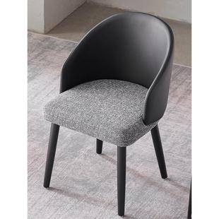 北欧风格实木餐椅家用咖啡馆酒店实木餐椅