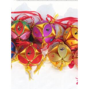 绣球纯手工半成品体验制作绣球材料包广西靖西旧州绣球儿童作业