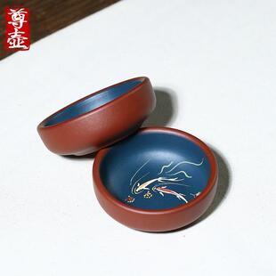 尊壶宜兴原矿紫砂品茗杯小茶杯泥绘品杯主人单杯茶盏茶碗功夫茶具