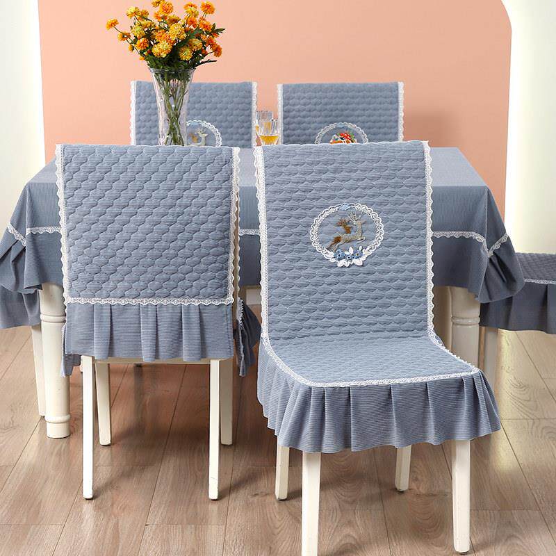餐桌椅子套罩连身坐垫椅垫靠背一体中式四季通用饭厅凳子垫座椅套