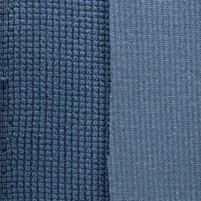 220g反包格子摇粒绒144F 玉米粒摇粒绒 弹力布格子摇粒绒布菠萝格