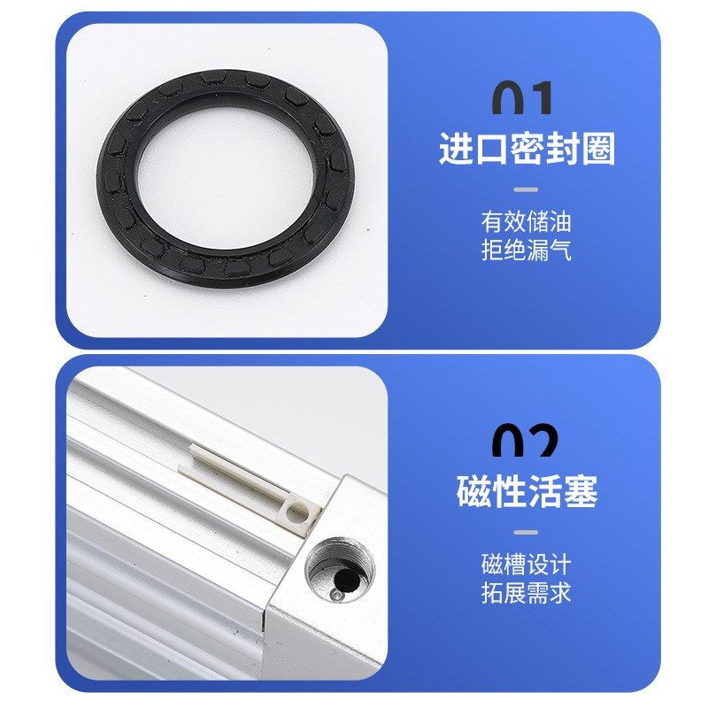 亿博气动无杆气缸MY3 16 20 25-100 200 300 1000-L机械无杆气缸