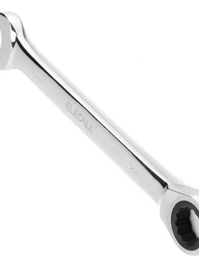 伊莱科ET090122棘轮扳手固定头梅开两用扳手梅花开口铬钒钢22mm