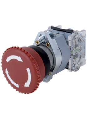 苏州APT/上海二工按钮蘑菇头急停按钮LA39-A1-R20ZY/r钥匙复位