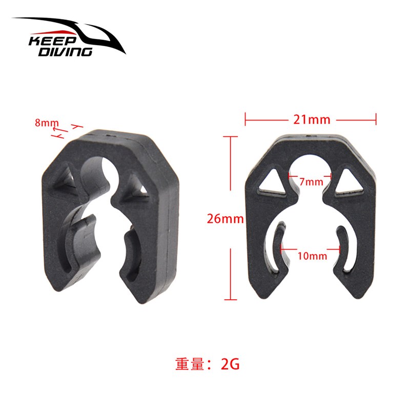 潜水快卸管夹扣备用二级头固定挂扣压力表悬挂配件软管夹扣HC-582