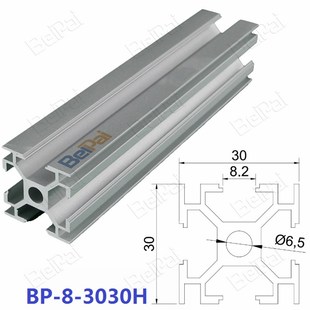 3030型材 工业铝合金框架型材流水线铝型材上海厂家直销方管型材