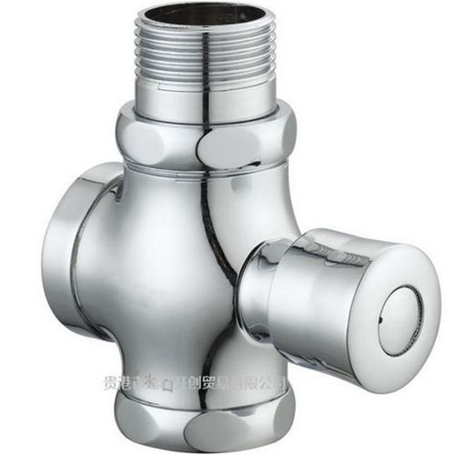 大便冲洗阀 自闭型排水伐 锌合金蹲厕器延时 四通