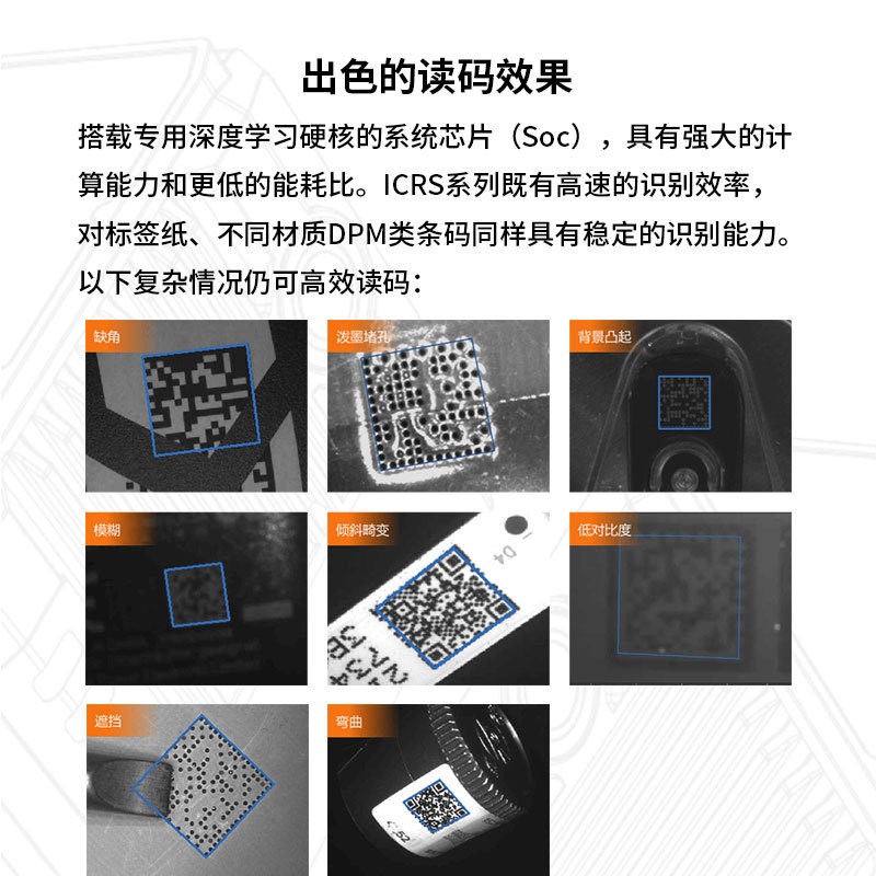 海康智能工业读码器MV-ID3016PM-06M紧凑型固定式工业条形码扫描
