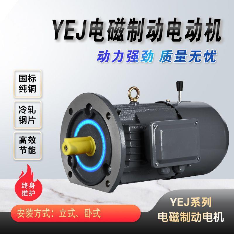 厂家供应YEJ-100L-2功率3W电磁制动刹车马达三相异步交流电动机
