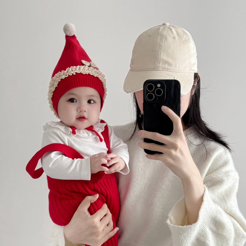 兔七宝婴儿帽子秋冬季洋气护耳帽