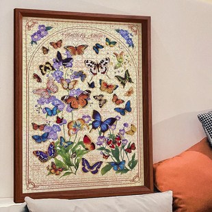 拼图相框1000片70x50*75一千300块裱框420x297mm平图空框卡纸