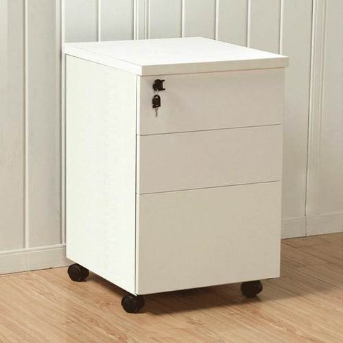 广东生产办公活动柜移动柜活动文件储物矮柜三抽活动柜床头柜