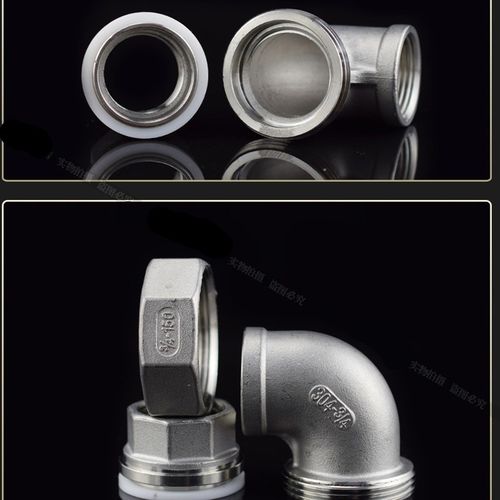 304不锈钢内丝弯头活接 90度活接弯头 内螺纹活接弯头4分 6分 1寸