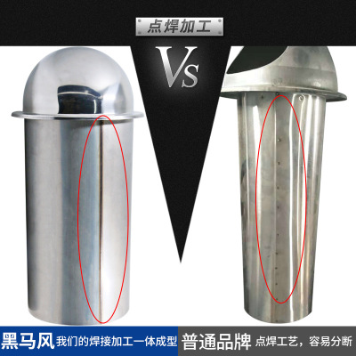 不锈钢风帽油烟机排烟管外墙出风口穿墙款防风防雨排风通风加长罩