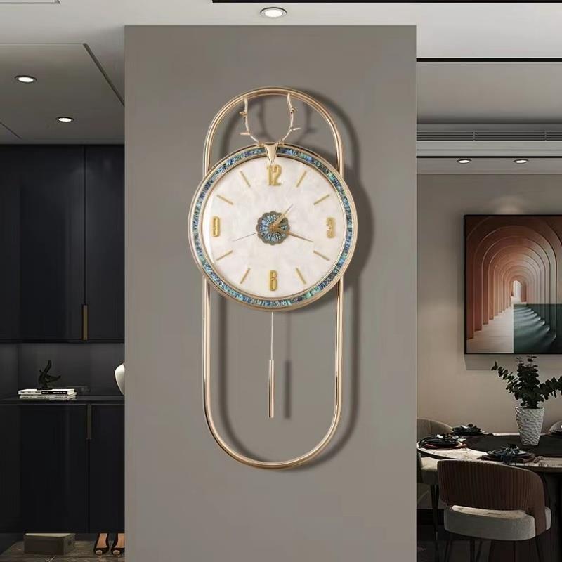 2023新款挂钟客厅家用时尚创意钟表现代简约轻奢装饰挂墙时钟静音