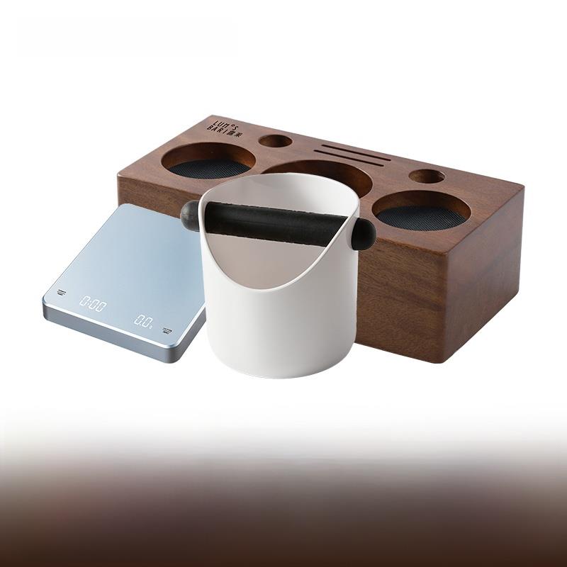 露茉配件大礼盒 实木底座+电子秤+敲渣桶+金奖咖啡豆