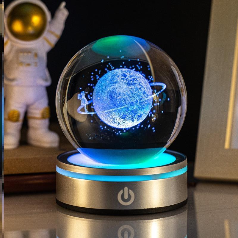 生日礼物发光水晶球星空桌面摆件送男女朋友同学闺蜜学生创意礼物