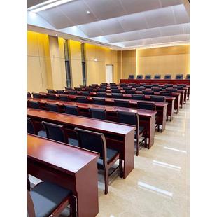 会议室桌椅组合长条桌双人实木条形会议桌小型会议条形桌培训桌椅