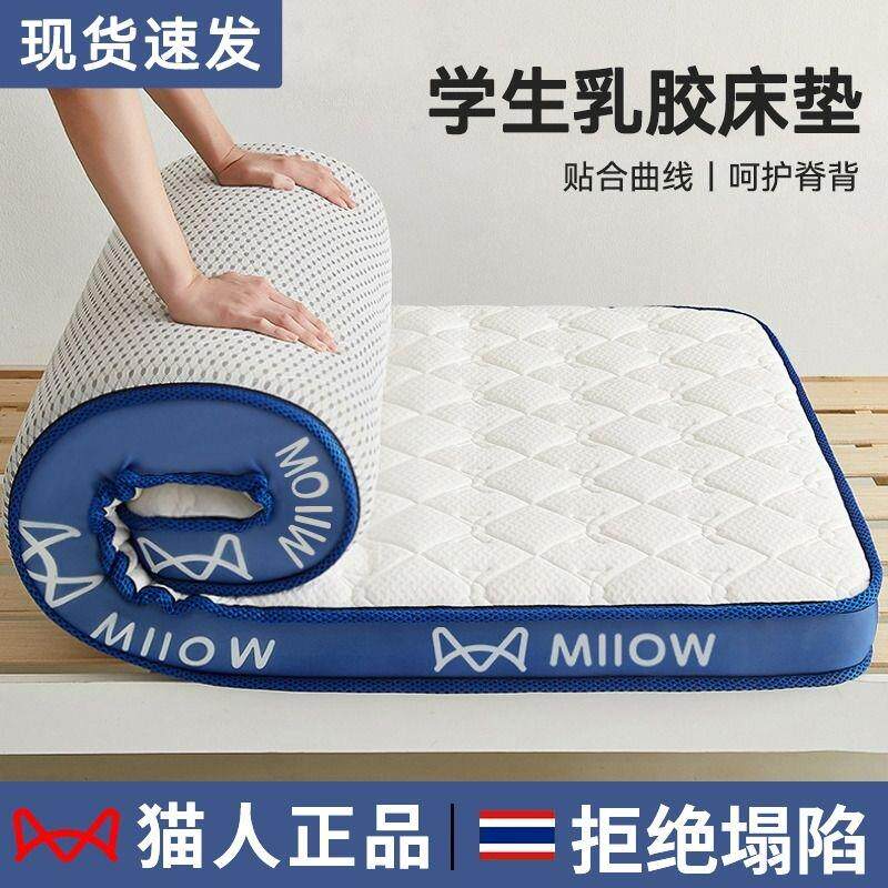 学生宿舍单人乳胶床垫遮盖物软垫家用榻榻米海绵垫子租房专用