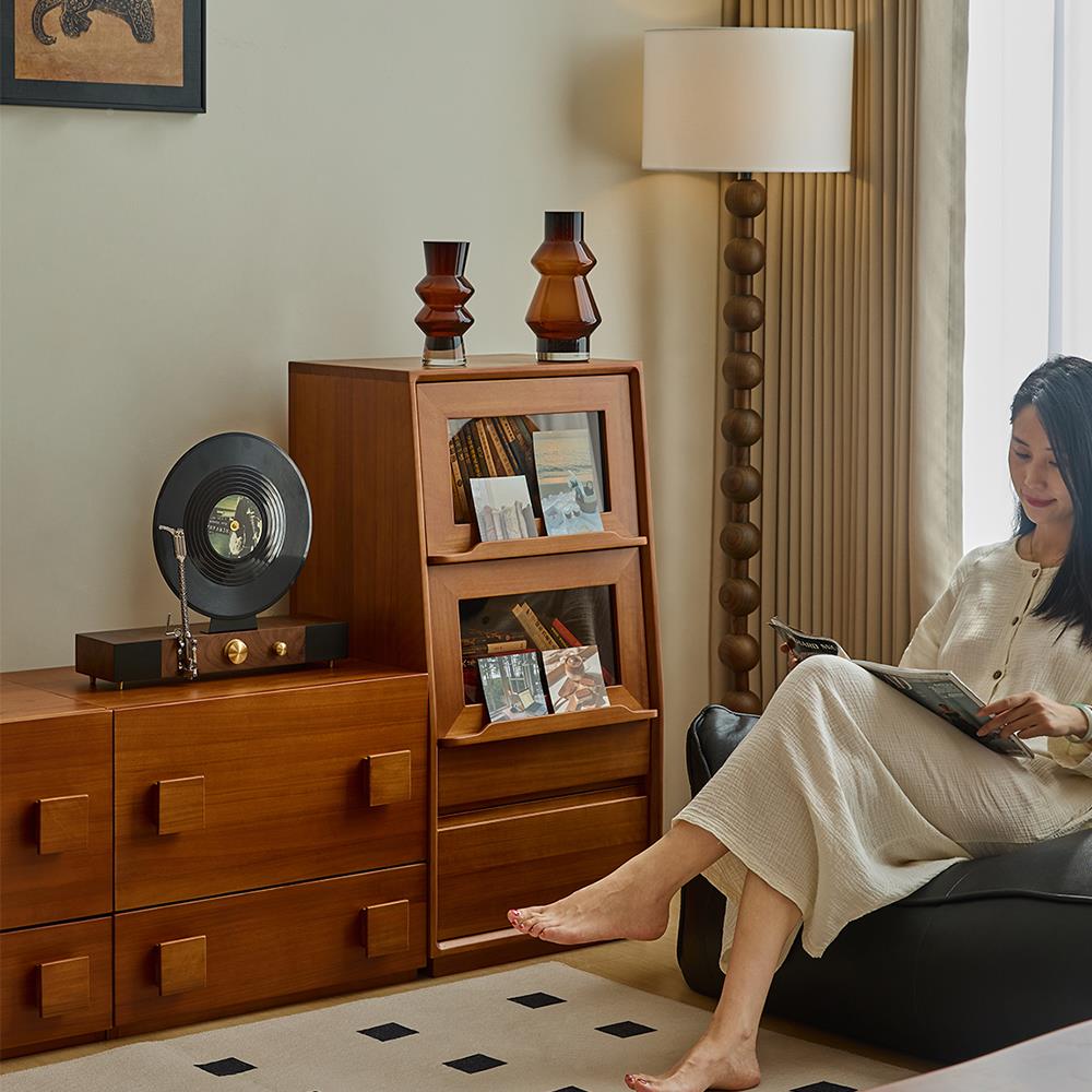 繁丰复实DG07木斗柜古卧客室床尾储物收纳柜靠墙边柜厅小户型家用