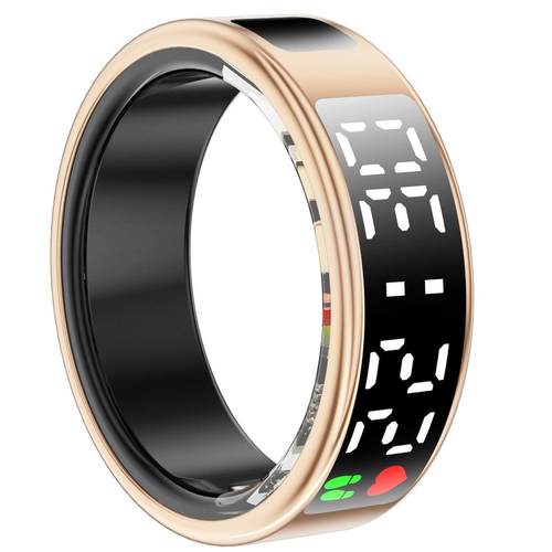 智能戒指环时间显示心率血氧运动睡眠健康监测防水刷抖音遥控拍照