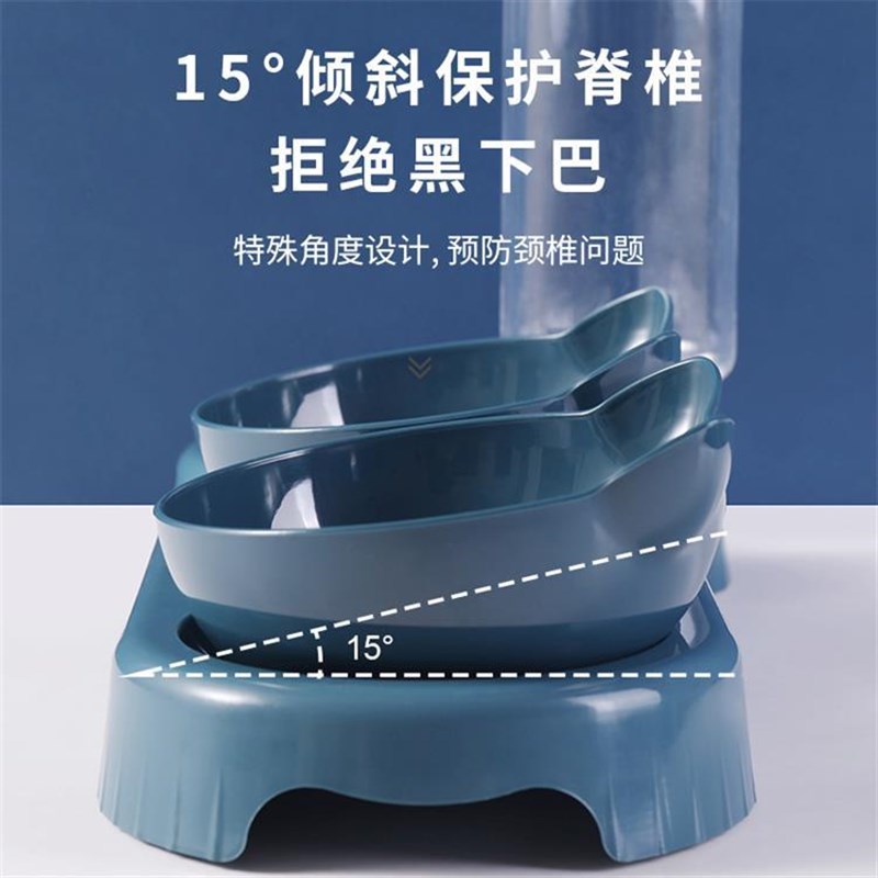 猫碗狗碗防打翻自动喂食器宠物碗饮水器宠物狗盆宠物用品发