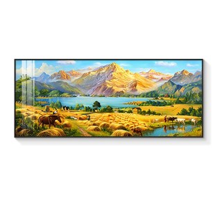 梵高丰收手绘油画客厅挂画轻奢高级感沙发背景墙装饰画大芬村壁画