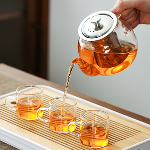 玻璃泡茶壶加厚耐高温家用大容量烧水壶电陶炉自动煮茶器茶具套装