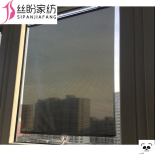 家用遮光防晒窗帘隔热阳 遮挡手动移动简房窗户膜玻璃遮阳帘吸盘式