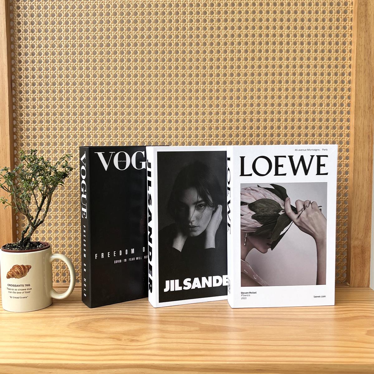 斯堪的纳维亚风格假书人造书家居客厅卧室装饰饰品创意样板房摄影