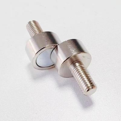 定制 款螺纹磁铁D20 M8x18mm 钕铁硼 强磁吸铁石 长杆25磁钢
