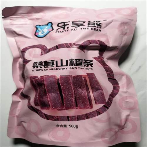 乐享熊桑葚山楂条500g/1000g纯手工无食品添加剂儿童168g山楂片网